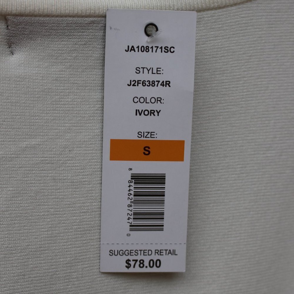 Joseph A Women's Sequin Overlay Long Sleeve Sweater, Size Small, White, NWT - Picture 7 of 8
